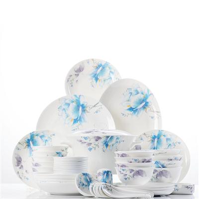 吊逼网48头聆听花开骨瓷礼品餐具套装